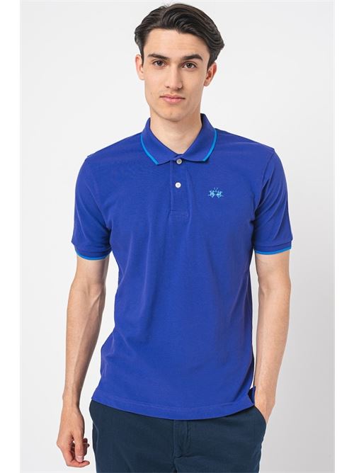 MAN POLO S/S 30/1 COTTON PIQUE LA MARTINA | BPMP04-PK031/07213